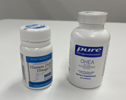 ビタミンD&オメガ３とDHEAのサプリメント