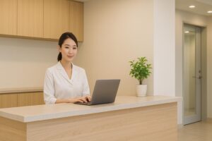 美容クリニックの受付