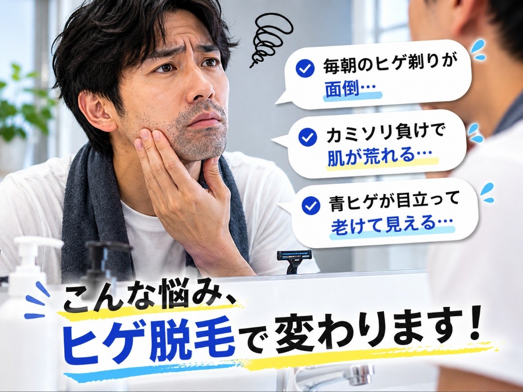 ヒゲ脱毛を検討している男性