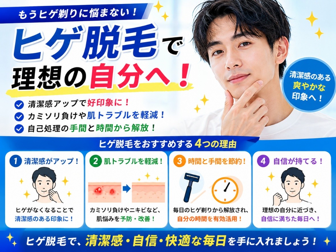 ヒゲ脱毛のまとめの図