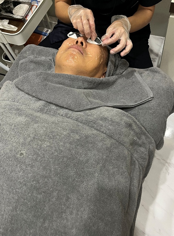 施術準備中の写真