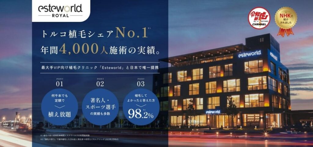 植毛の窓口の特徴