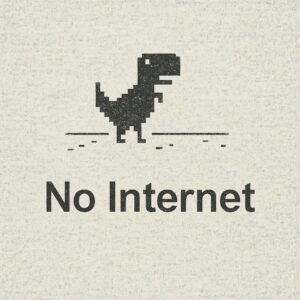 インターネットが不安定な時のイメージ