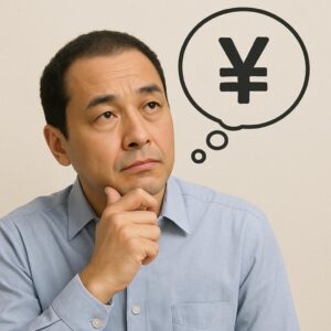 グラフトの費用がいくらかかるか考える男性