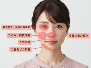 オリジオKISSが効果を発揮する部位