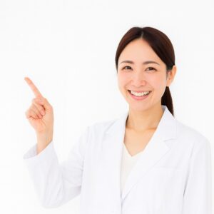 オリジオで効果を実感するためのポイントを説明する女性医師