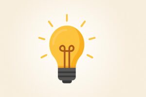 ポイントのイメージの電球