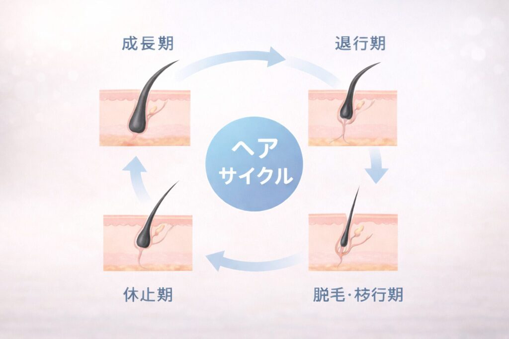 ヘアサイクルのイメージ