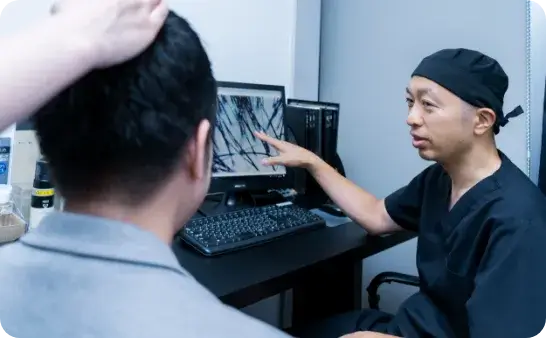 ゴリラクリニックのカウンセリングの様子