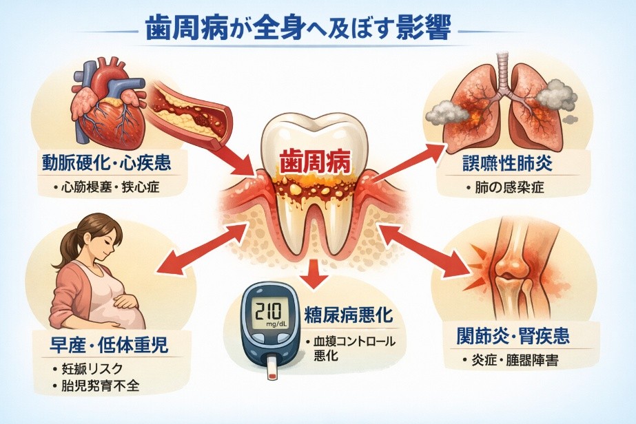 歯周病の全身への影響