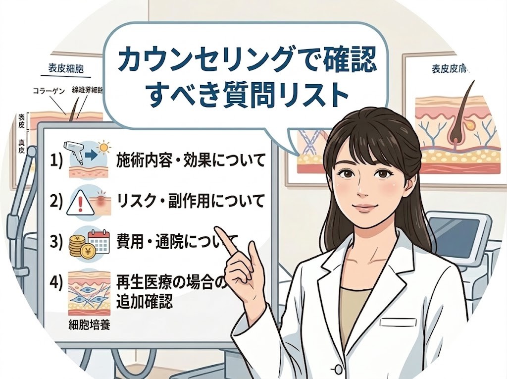 カウンセリングで確認すべき質問リスト