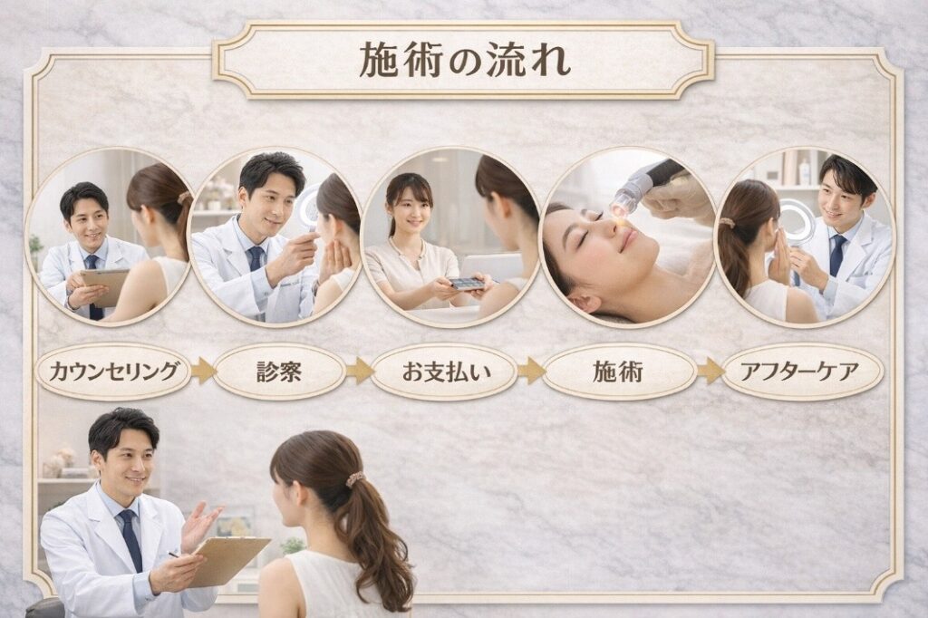 ブレッシングの施術の流れ