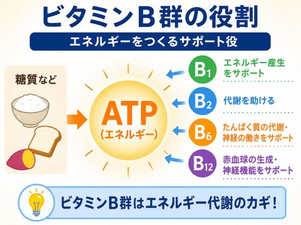 ビタミンBの役割