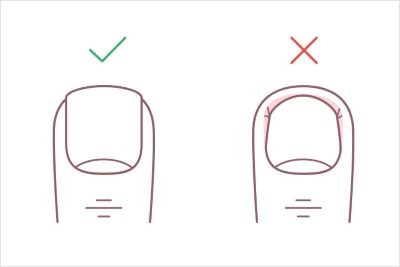 正しい爪の切り方