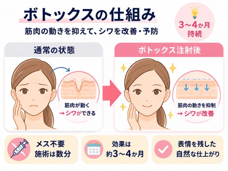 ボトックス注射のメカニズム