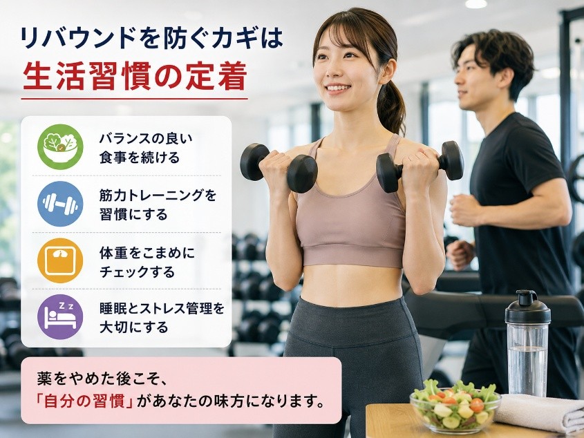 マンジャロ中止後のリバウンド対策（運動の写真）