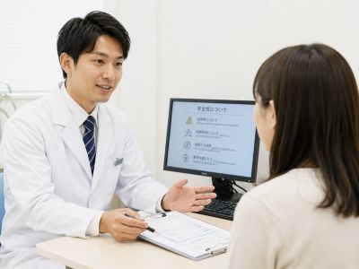 チルゼパチド製剤の副作用を説明する医師