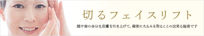 恵比寿美容外科の切開リフトのイメージ