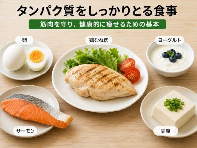 たんぱく質が豊富な食事