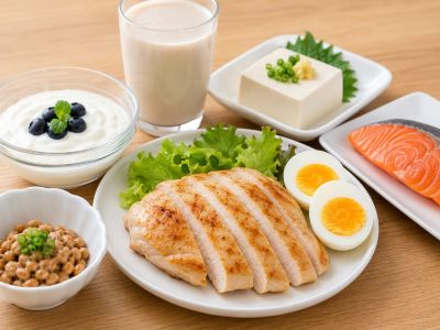 たんぱく質が豊富な食事