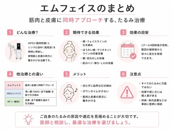 エムフェイスのまとめ
