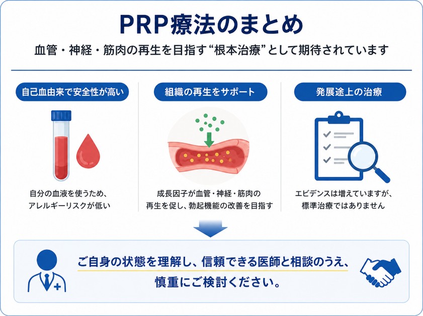 PRP療法のまとめ