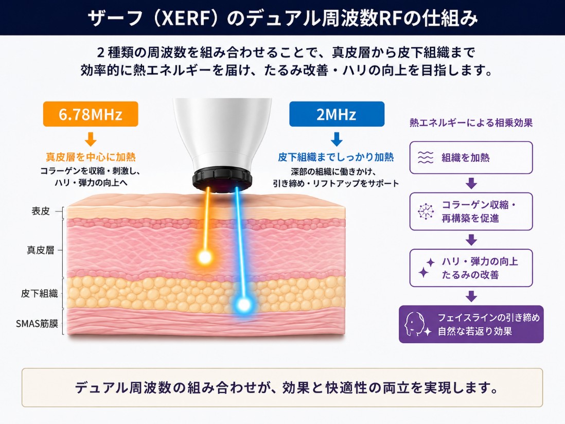 ザーフのデュアル周波数RFのメカニズム