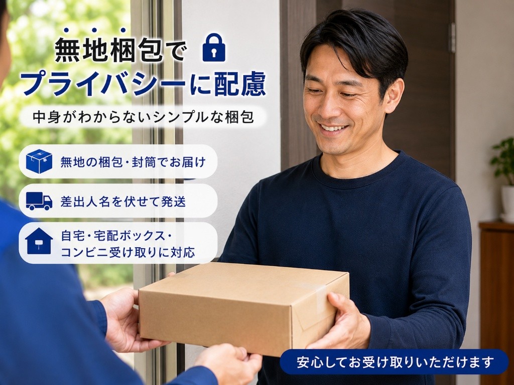ED治療薬を受け取る男性