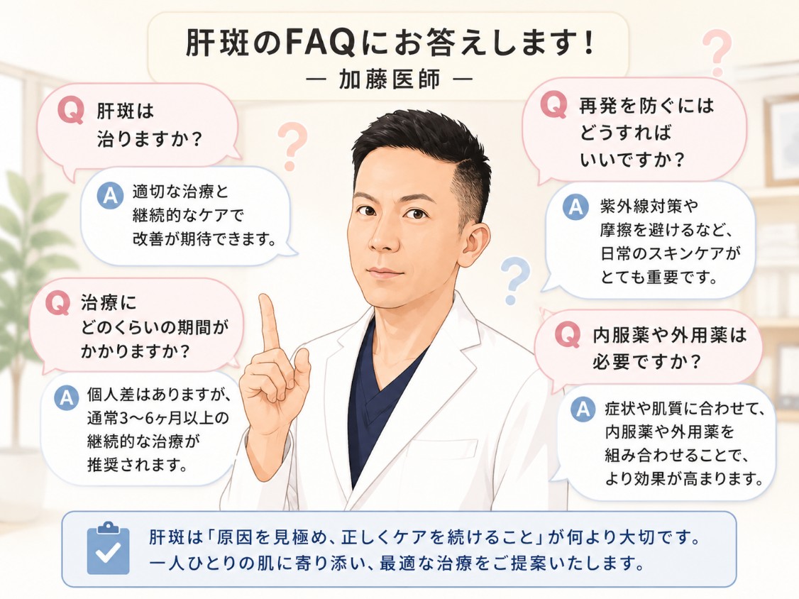 肝斑への質問に答える加藤雄一郎先生