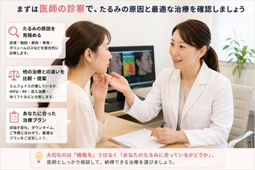 エムフェイスのカウンセリングの様子