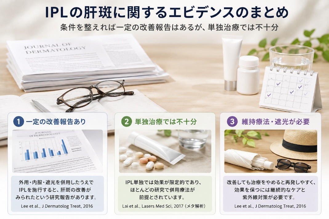 IPLの肝斑に関するエビデンス