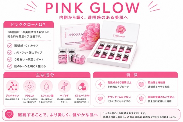 ピンクグローのまとめの図