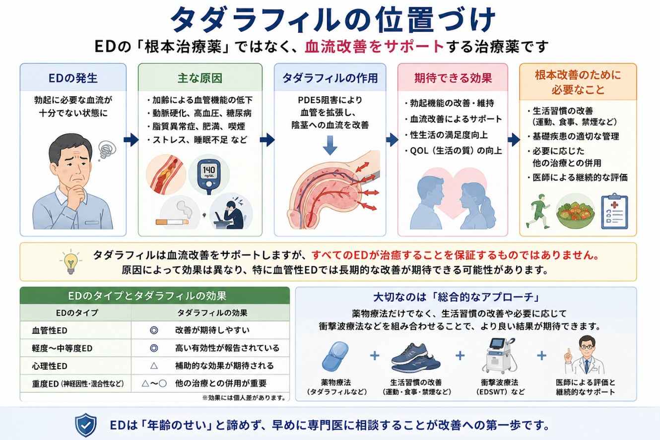 まとめの図(タダラフィルの位置づけ)