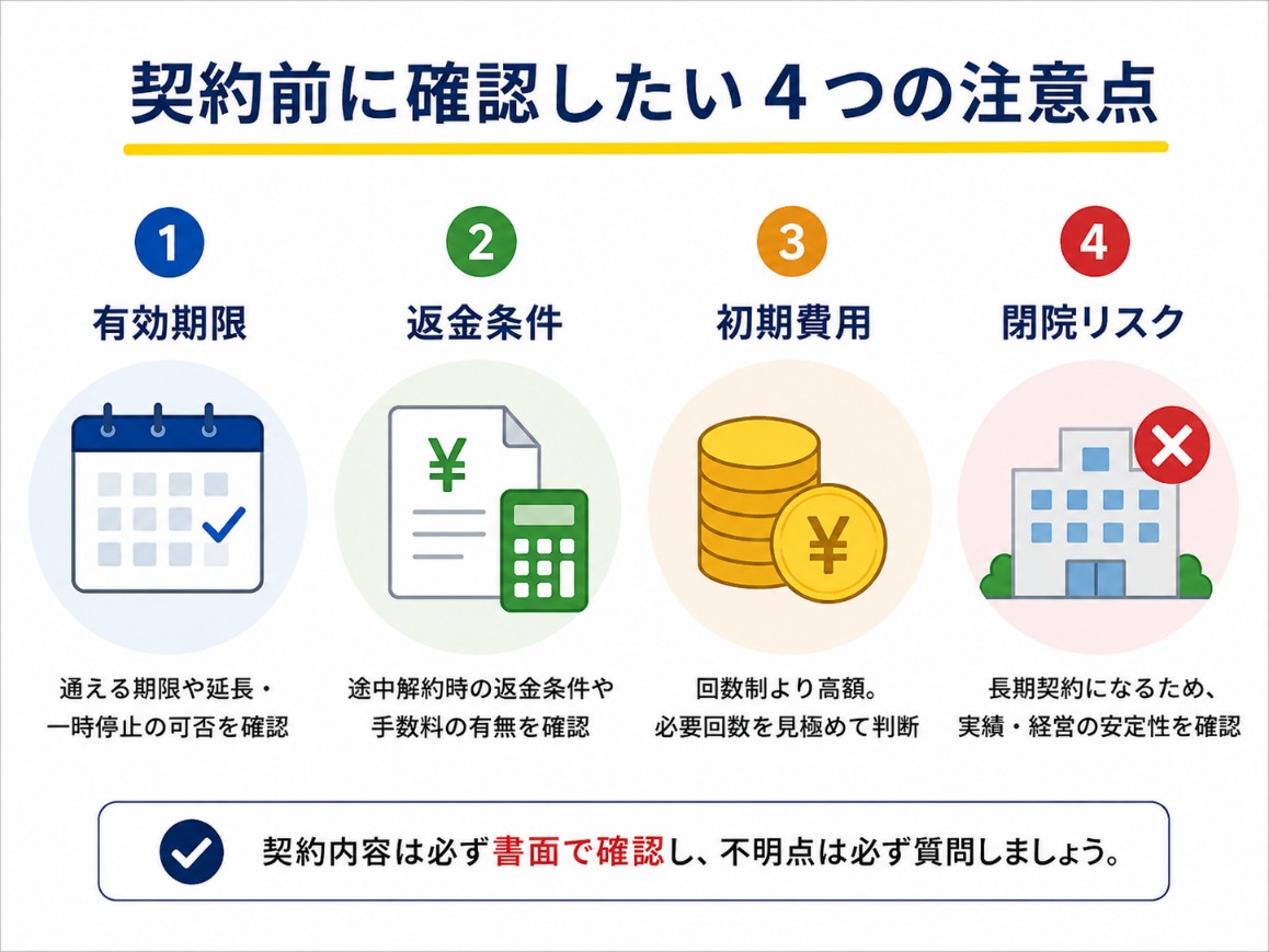 通い放題プランのデメリットと注意点