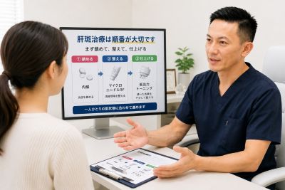 肝斑の治療の質問に答える加藤雄一郎先生