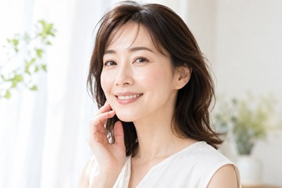 エムフェイスを良いクリニックで受けて満足する女性