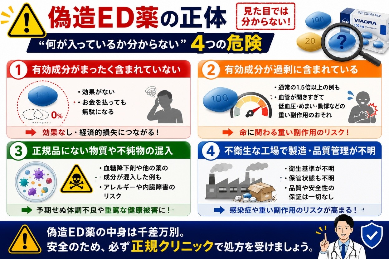  偽造ED薬の正体