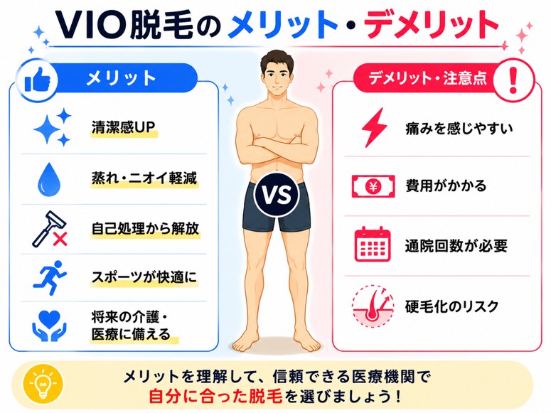 VIO脱毛のメリット・デメリット