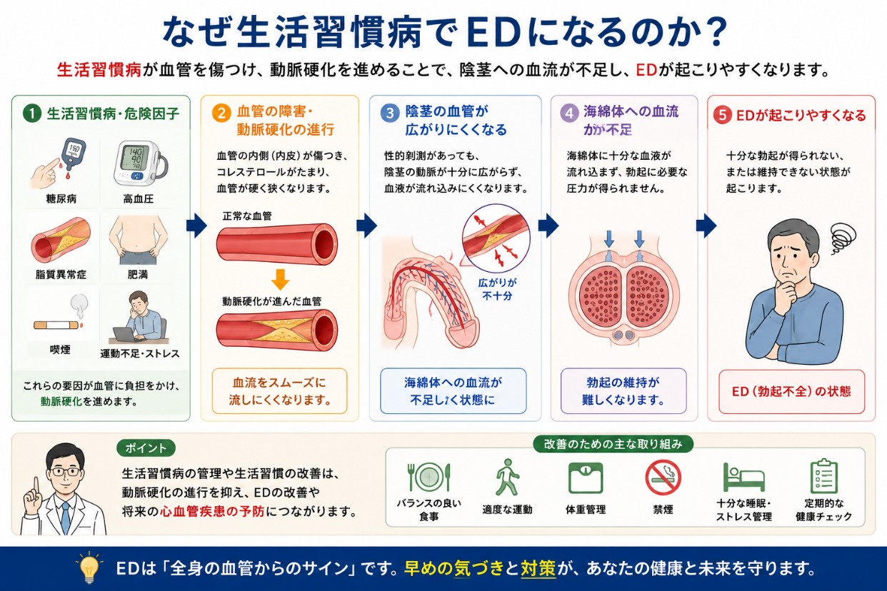 生活習慣病とEDの関係