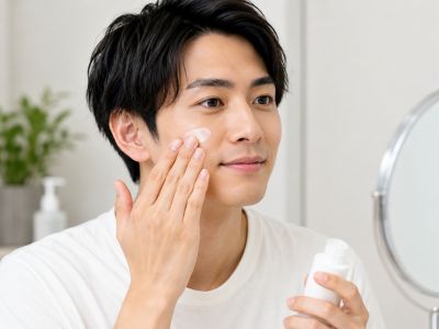 ヒゲ脱毛完了後の肌荒れが治った男性