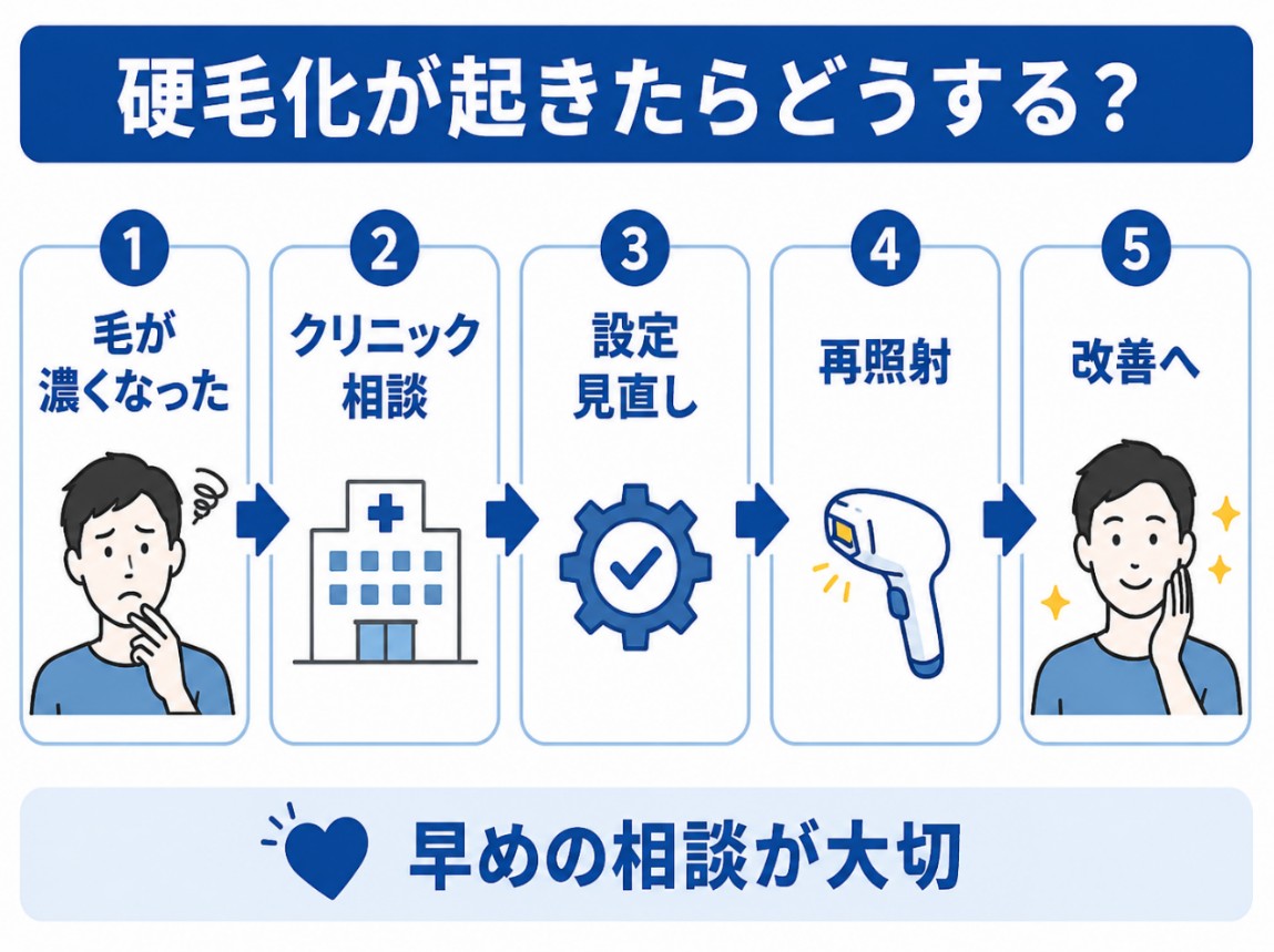 硬毛化が発生した場合の対処法