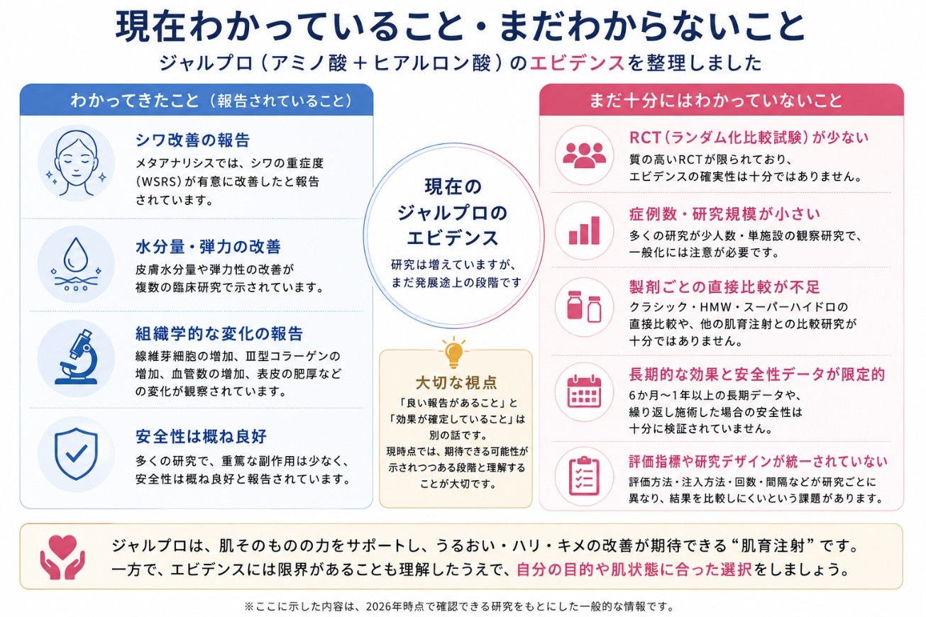 ジャルプロの効果についてわかっていることとエビデンスの限界