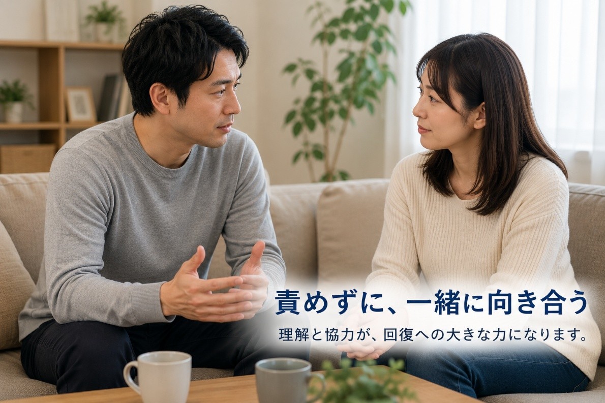 心因性EDに向き合い相談をする夫婦